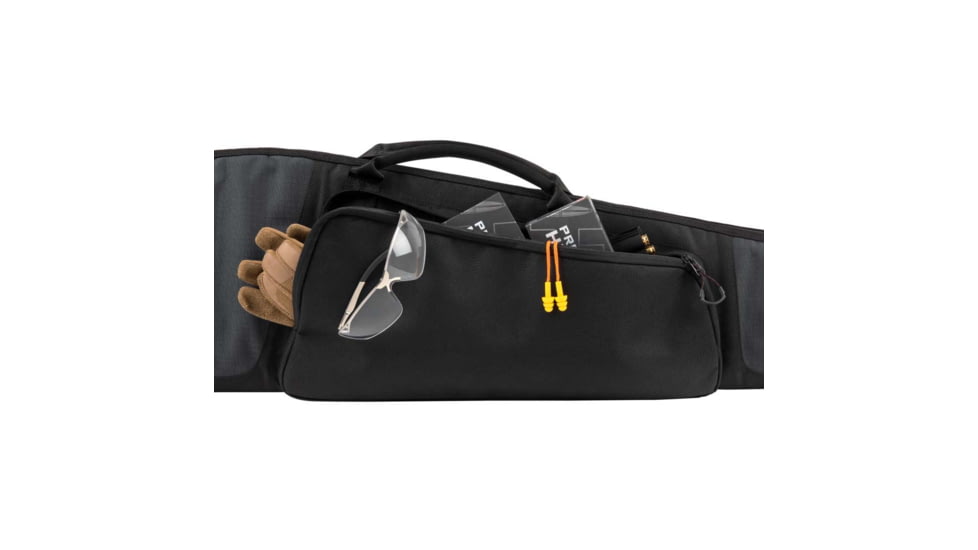 Allen Corral Rifle Case w/Lockable Zipper and D-ring, 46in Long , Foam Padding, Webbed Handles, Black, 1105-46