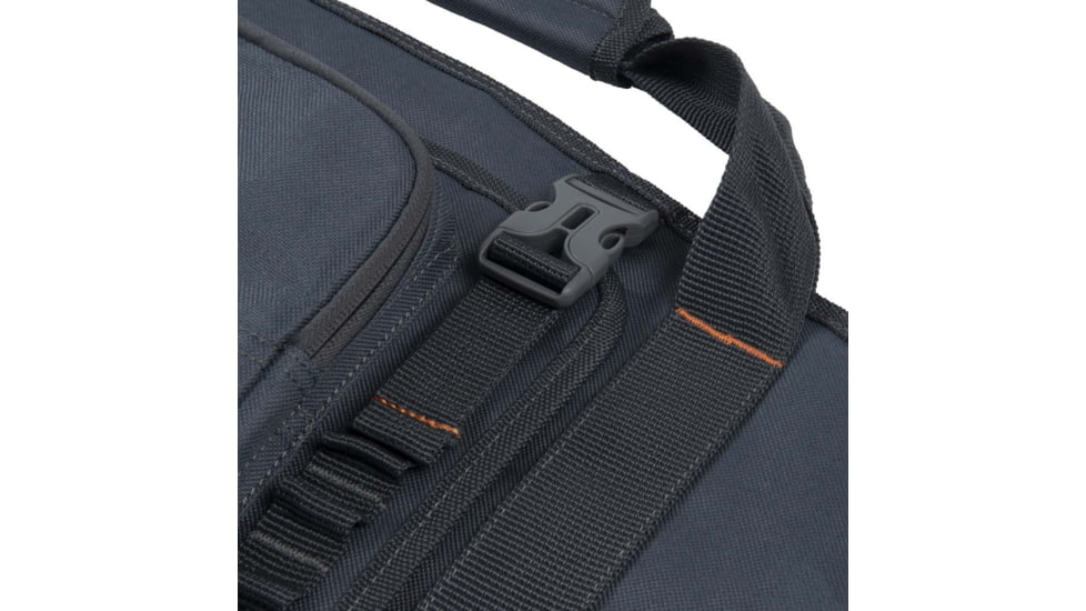 Allen Rampart Gear Fit Rifle Case w/Lockable Zipper and D-ring, 46in Long, Print Logo, Foam Padded, Adjustable Strap, Zipper Flap Pockets, Padded Handles, Gray, 1108-46