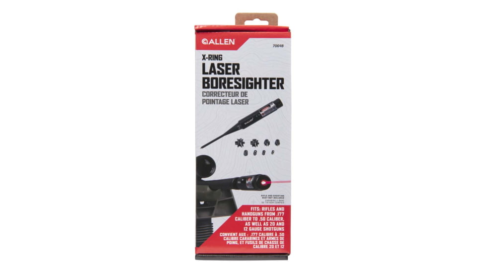 Allen 70648 X-Ring Laser Bore Sighter Made Of Black Steel For .177 To .50 Calibe