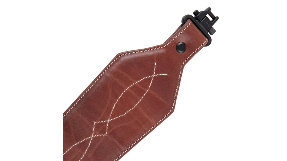 ALLEN 8508 LEATHER SLING WESTERN SCALLOP, BROWN