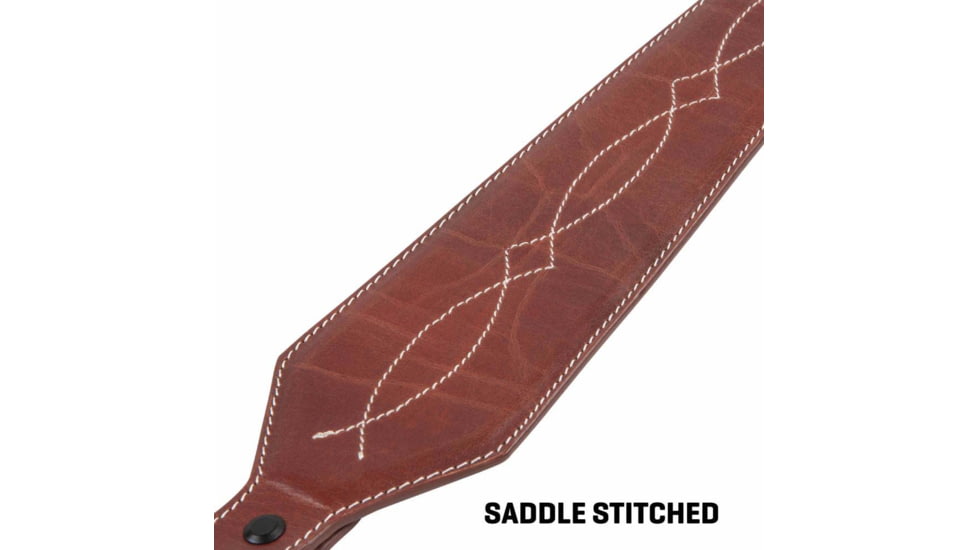 ALLEN 8508 LEATHER SLING WESTERN SCALLOP, BROWN