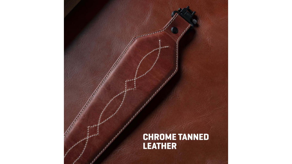 ALLEN 8508 LEATHER SLING WESTERN SCALLOP, BROWN