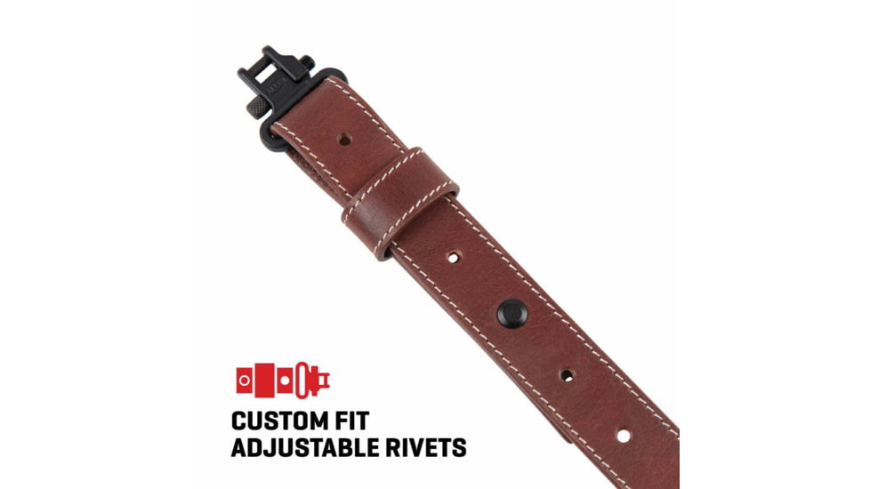 ALLEN 8510 LEATHER SLING DEER DEBOSS, BROWN