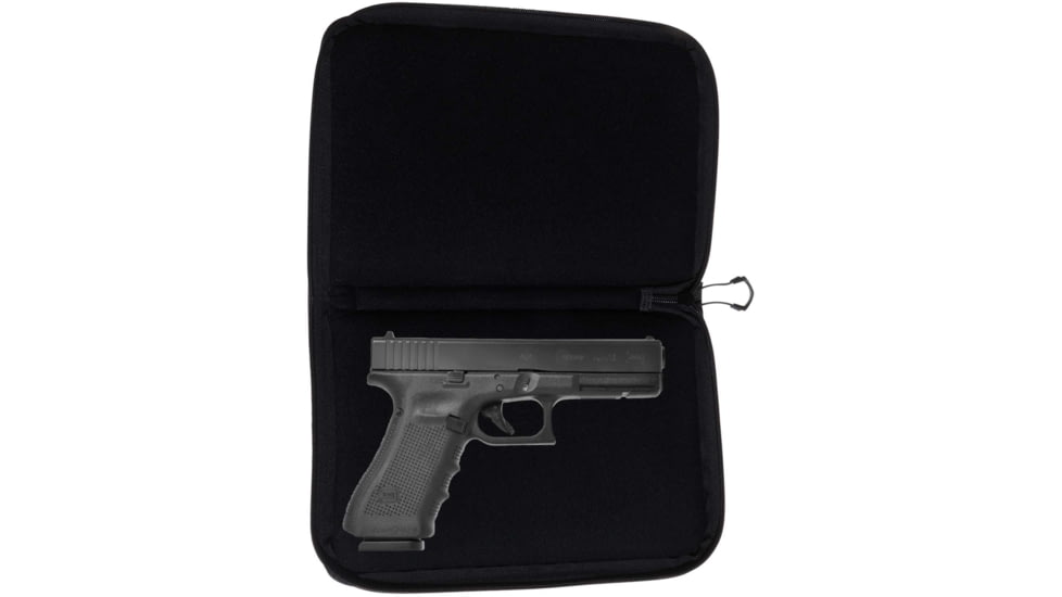 Allen Auto-Fit 2.0 Deluxe Handgun Case, Black, 12 in x 8 in, 7758