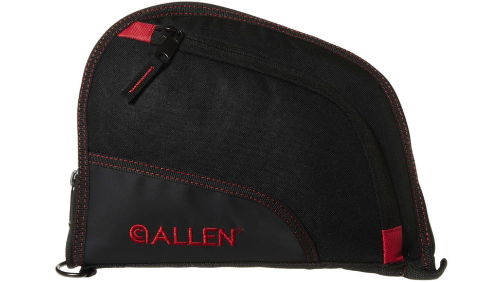 Allen Auto-Fit Handgun Case, Black/Red, 9in, 7738