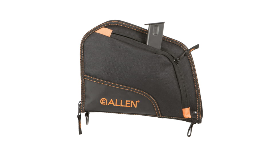 Allen Auto-Fit Handgun/Pistol Case, Black/Orange, 7739