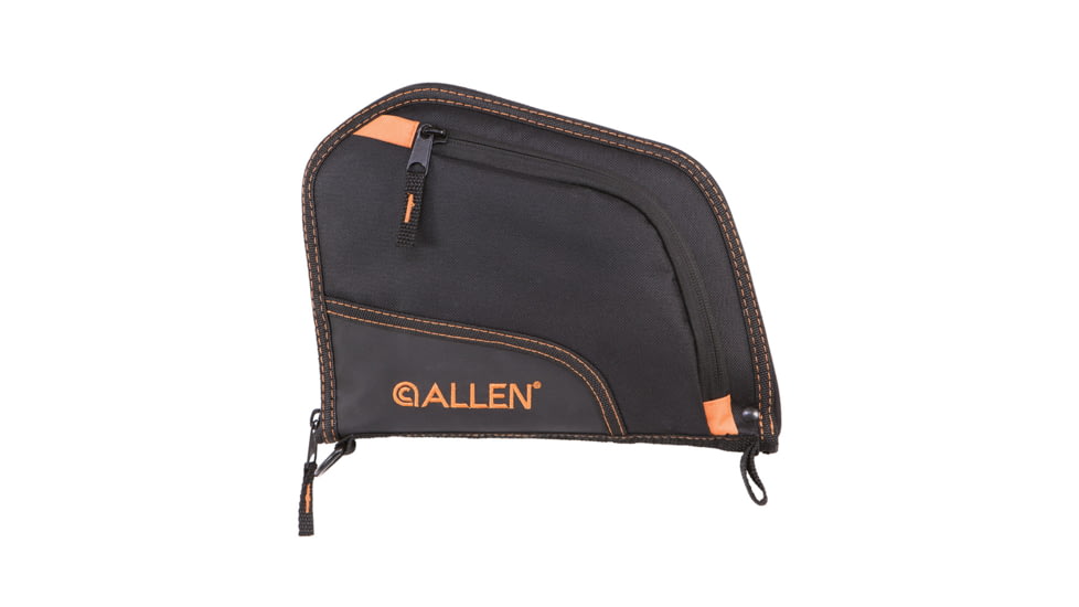 Allen Auto-Fit Handgun Case, Black/Orange, 9in, 7739