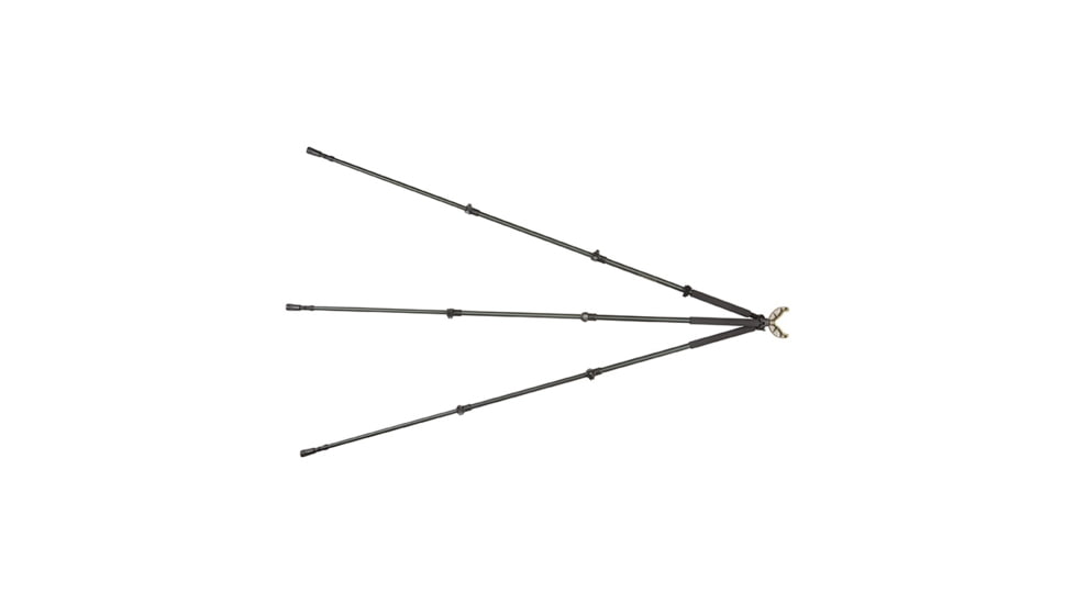 Allen Axial Shooting Stick- Tri/Bi/Monopod 61-Inch, Black, 61in, 21412