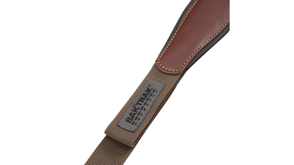 Allen BakTrak Leather Sling, Debossed Horns, Brown, 8391, 8391