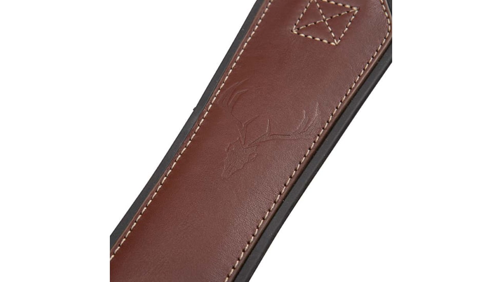 Allen BakTrak Leather Sling, Debossed Horns, Brown, 8391, 8391