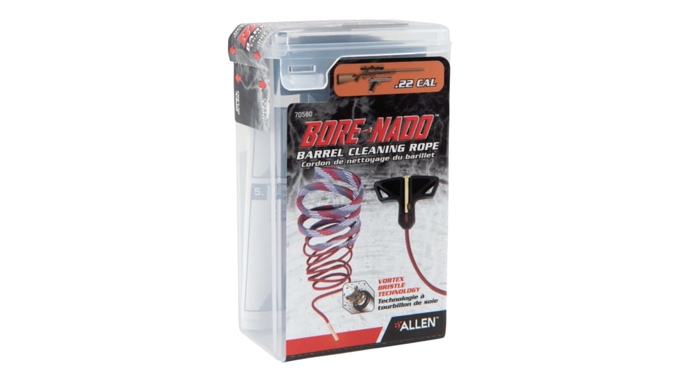 Allen Bore-Nado Rifle and Handgun Cleaning Tool, Gray, .22 Caliber, 70580