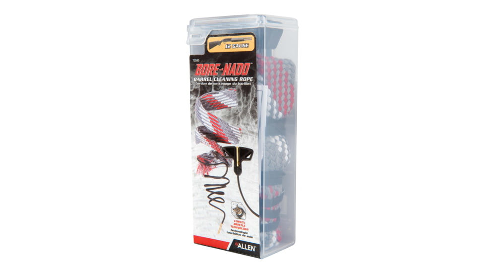 Allen Bore-Nado Shotgun Bore Cleaning Rope, Gray, 12 Gauge, 70585