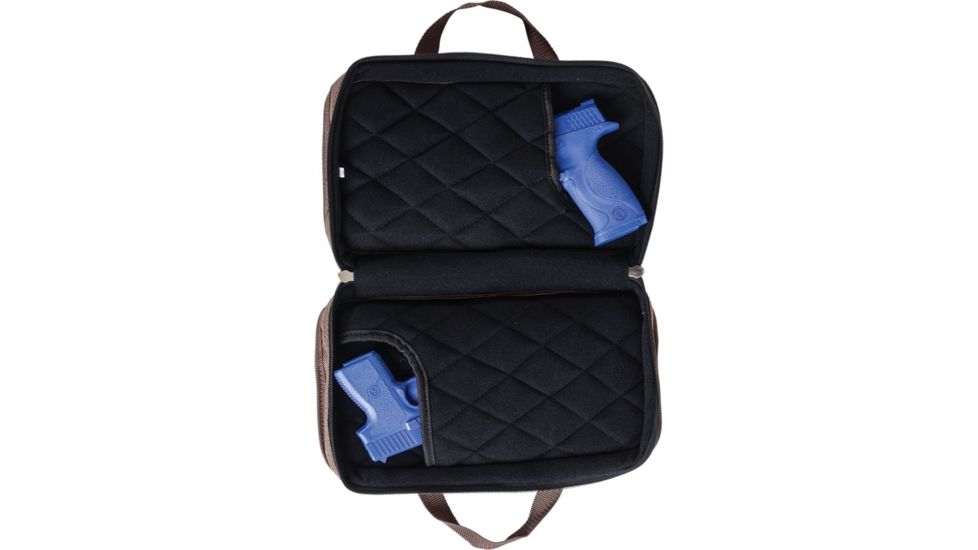 Allen Brown Endura Double Handgun Case, Brown, 50-15