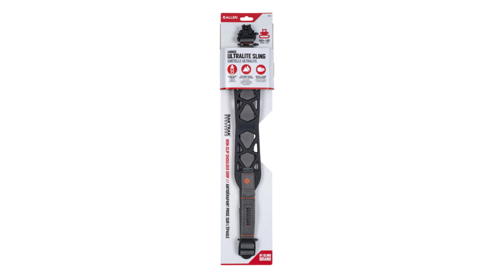 Allen Cirrus Ultralight Silicone Rubber Gun Sling w/BakTrak, Adjustsmant, 28in x 36in Lenght , 500 lbs , Black, 8502