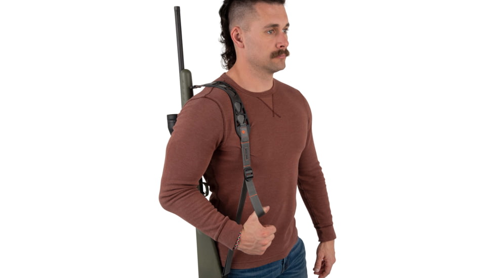 Allen Cirrus Ultralight Silicone Rubber Gun Sling w/BakTrak, Adjustsmant, 28in x 36in Lenght , 500 lbs , Black, 8502
