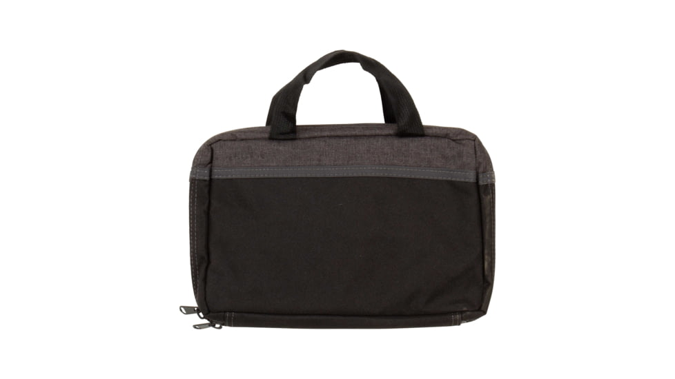 Allen Double Attache Handgun Case, Slim Profile, Directoire Blue/Heather Grey/Black, 2 Pistol, 50-22