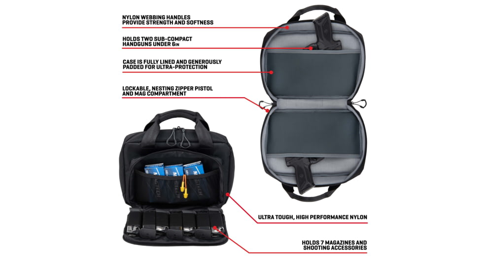 Allen Double Pistol Bag, Black, 3639