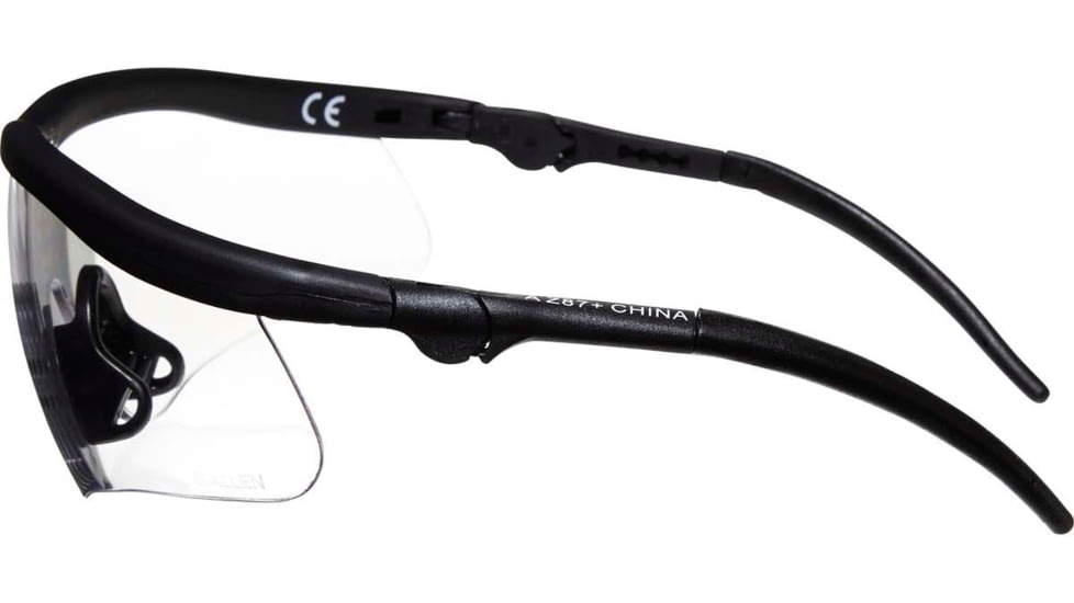 Allen Guardian Shooting Safety Glasses, Black Frame, Clear Lenses, One Size, 2384