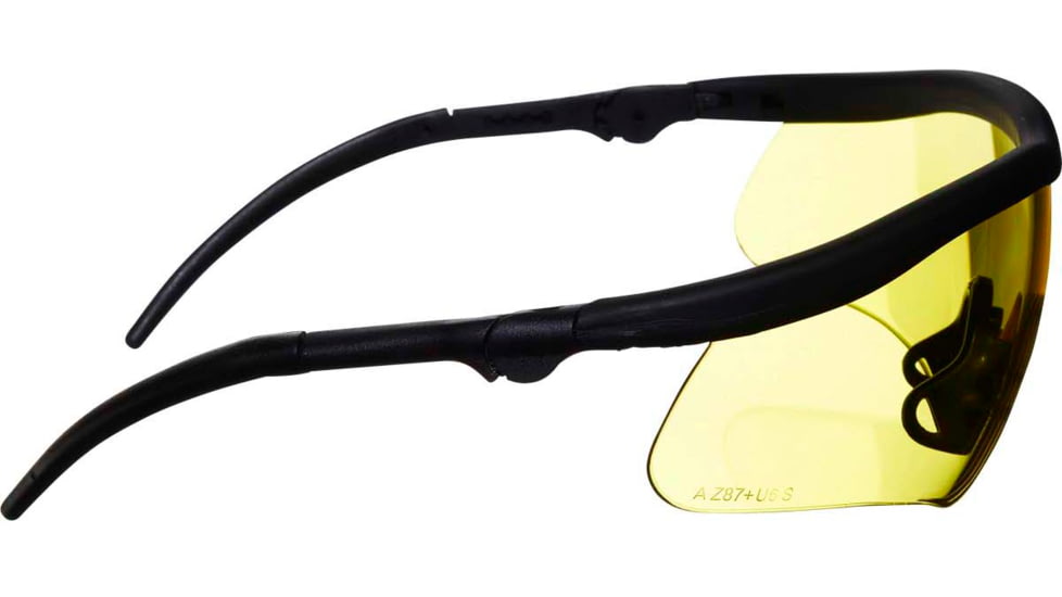 Allen Guardian Shooting Safety Glasses, Black Frame, Yellow Lenses, One Size, 2379