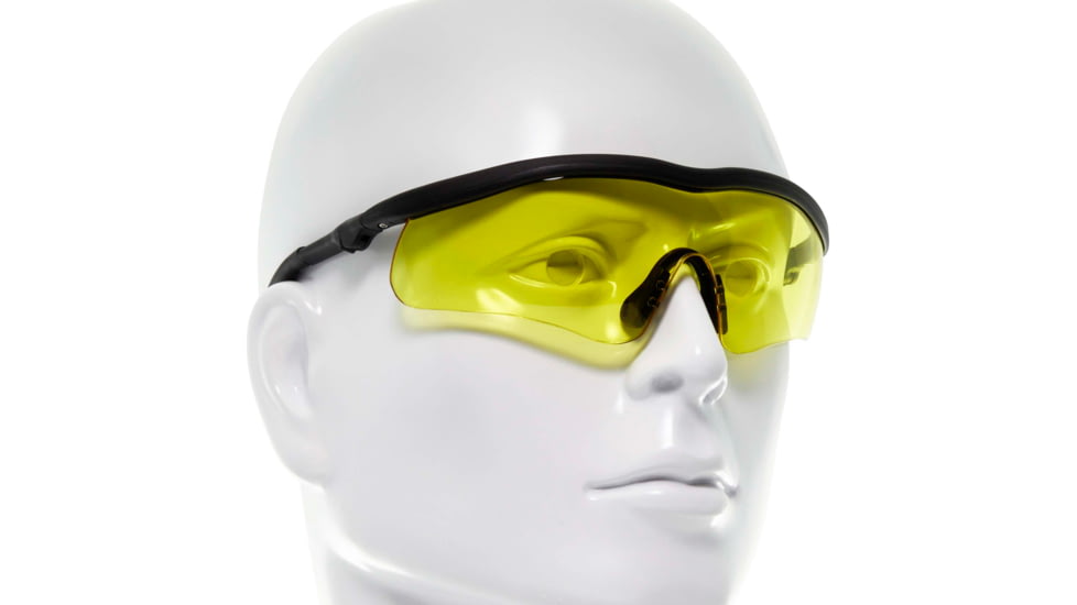 Allen Guardian Shooting Safety Glasses, Black Frame, Yellow Lenses, One Size, 2379