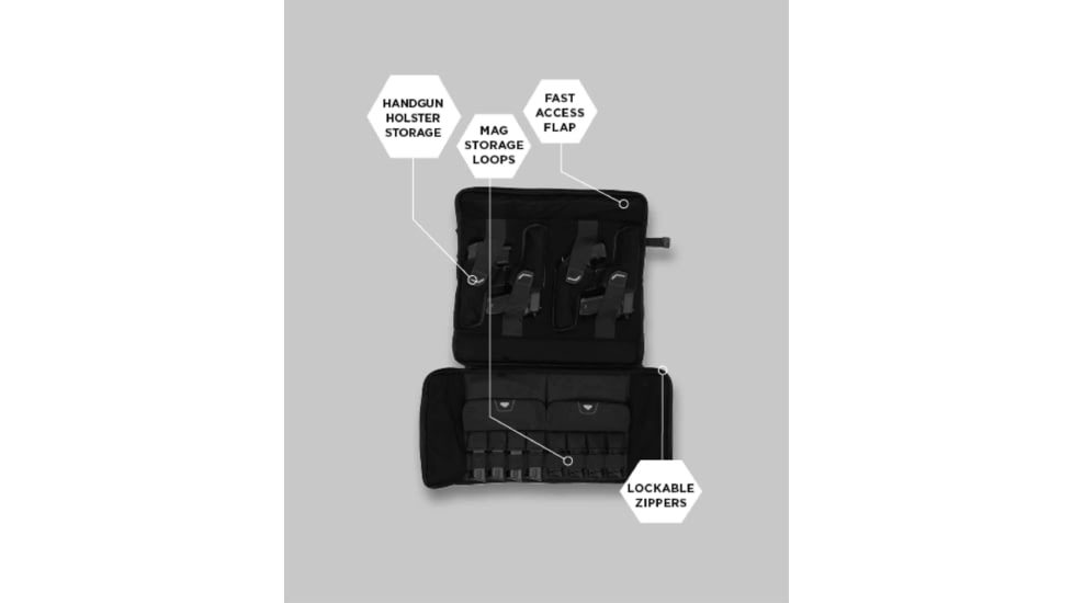 Allen Gun Storage, Over The Door, Black, 78102