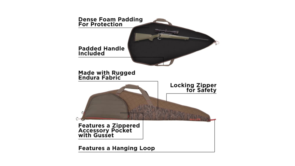 Allen Huntsman Rifle Case, 46in, Taupe/Mo Bottomland, 637-46