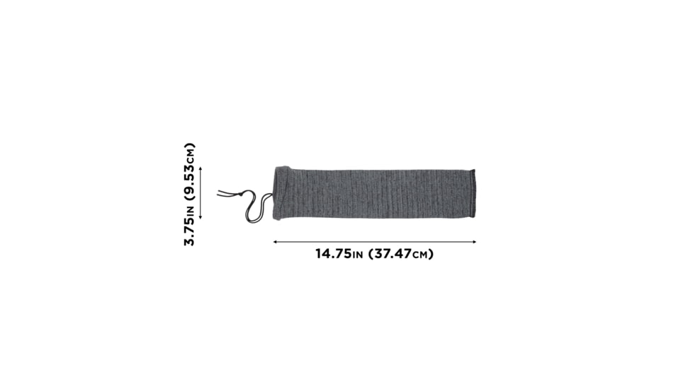 Allen Knit Handgun Sock, Heather Gray, 14x3.75in, 1314