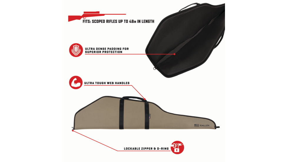 Allen Leadville 48in Rifle Case, Tan/Black, 131-48