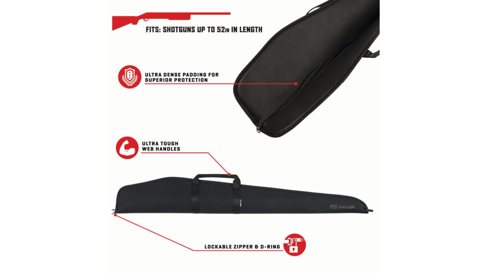 Allen Leadville 52in Shotgun Case, Black, 130-52