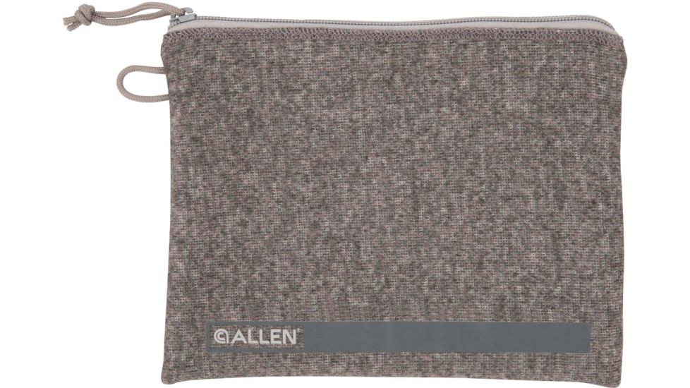 Allen Lockable Handgun Storage Pouch, Full Size Handgun, 7 x 9in, Gray, 3627