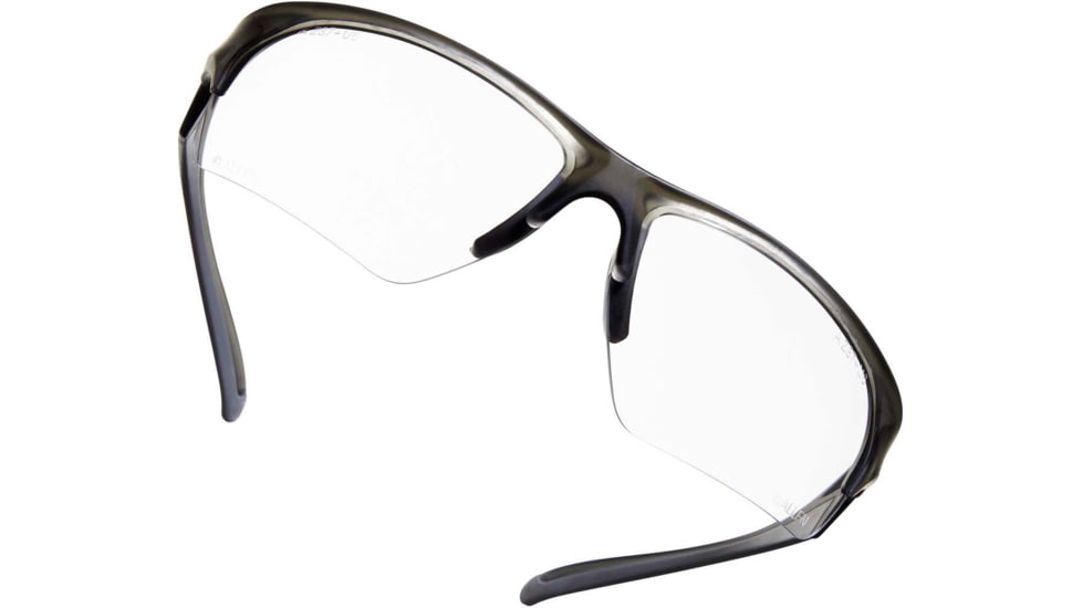 Allen Outlook Shooting Safety Glasses, Smoke Frame, Clear Lenses, One Size, 2383