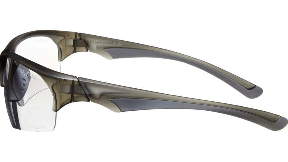 Allen Outlook Shooting Safety Glasses, Smoke Frame, Clear Lenses, One Size, 2383