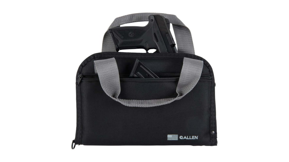 Allen Pistol Tote With Pocket, Black, 3643