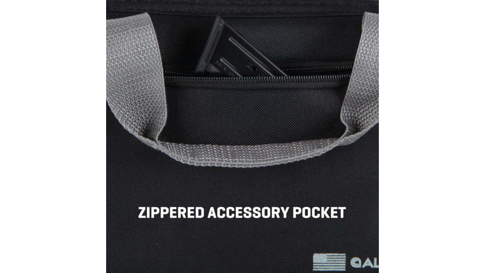 Allen Pistol Tote With Pocket, Black, 3643