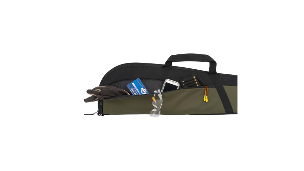 Allen Powell Rifle Case, Black/Green, 46in, 693-46