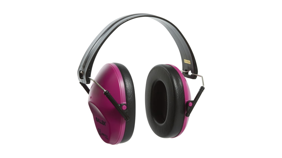 Allen Reaction Lo-Profile Shooting Muff and Glasses Combo, Adult, Orchid/Clear, 2317
