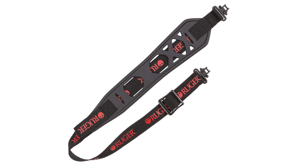 Allen Ruger Boulder Rubber Sling with Swivels, Black/Red, 27600