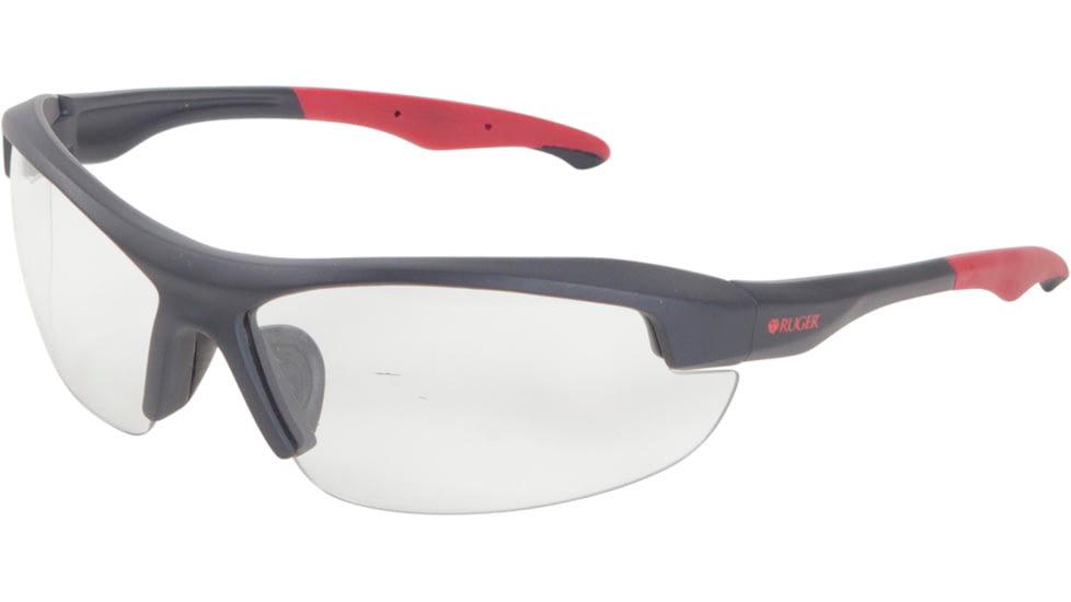 Allen Ruger Conix Ballistic Muff And Glasses Combo, Black/Red, 27865