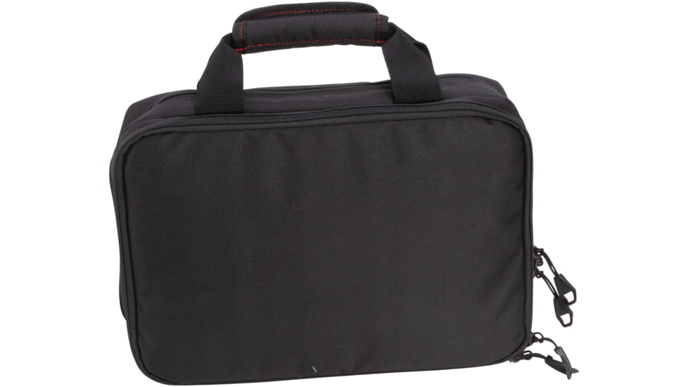 Allen Ruger Sendero Duoplex Double Handgun/Pistol Attache, Black/Red, 27416