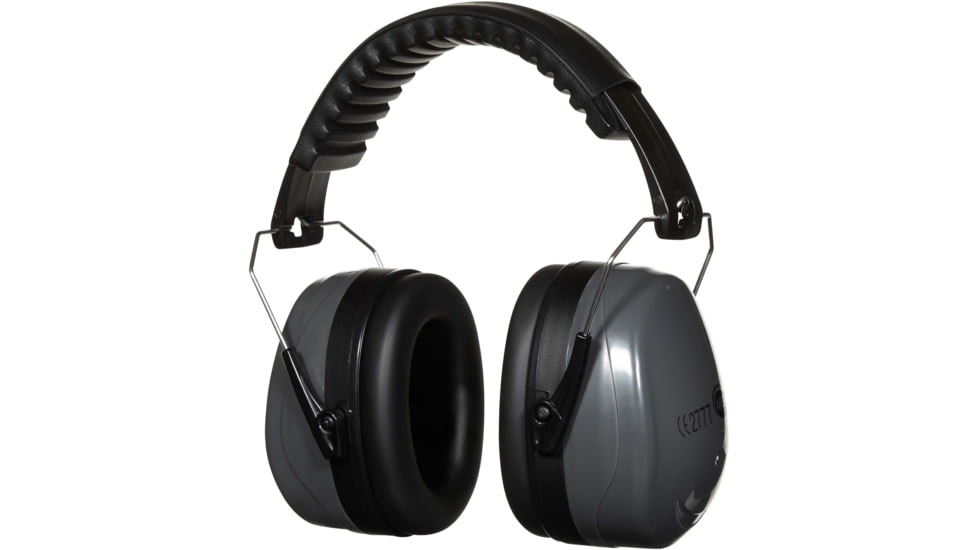 Allen Sound Defender Foldable Safety Earmuffs, 26 dB NRR, ANSI S3.19 &amp; CE EN352-1 Hearing Protection Rated, Black/Gray, One Size, 2336