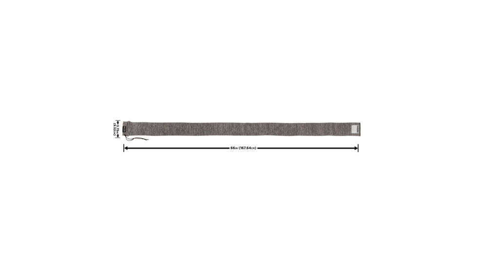 Allen Stretch Knit Gun Sock w/Writeable ID Label for Muzzleloaders and Unstrung Recurve Bows, Silicone Threated, Gray, 66 in, 13169