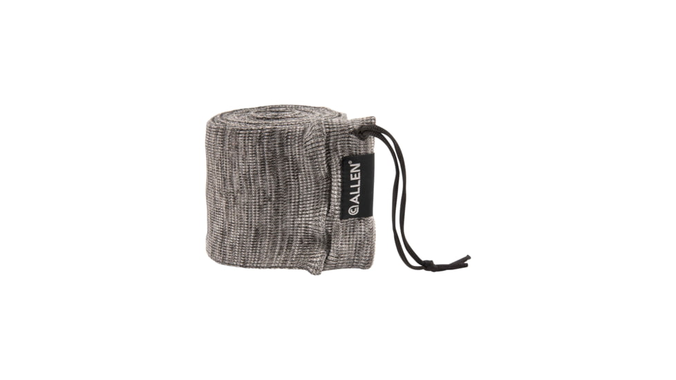 Allen Stretch Knit Gun Sock w/Writeable ID Label for Muzzleloaders and Unstrung Recurve Bows, Silicone Threated, Gray, 66 in, 13169