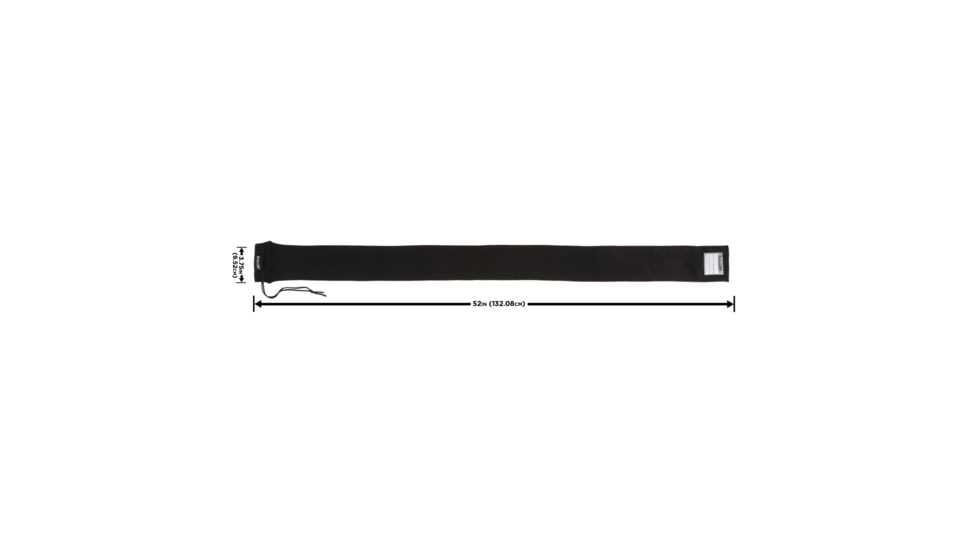 Allen Stretch Knit Gun Sock w/Writeable ID Label for Rifles with Scopes and Shotguns, Silicone Treated, Black, 52 in, 13173
