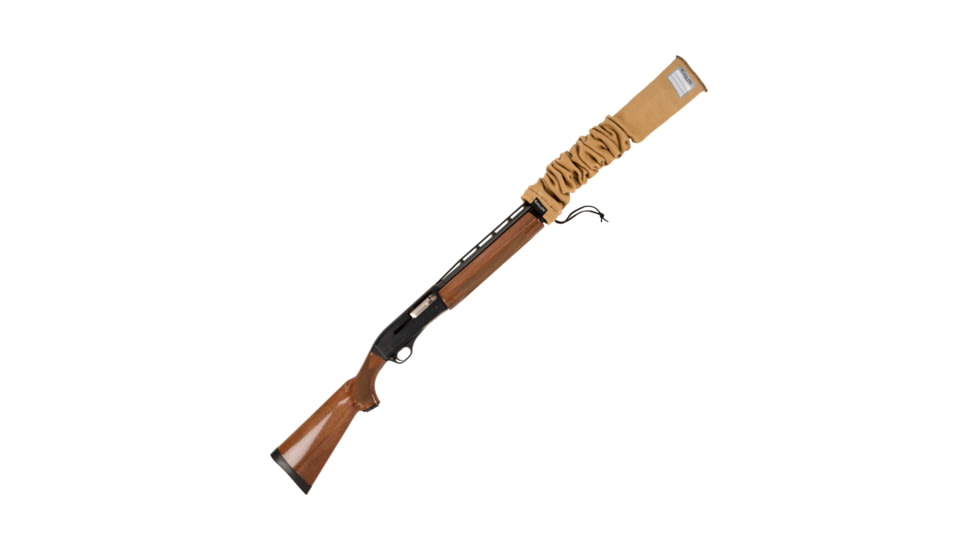 Allen Stretch Knit Gun Sock w/Writeable ID Label for Rifles with Scopes and Shotguns, Silicone Treated, Coyote, 52 in, 13172