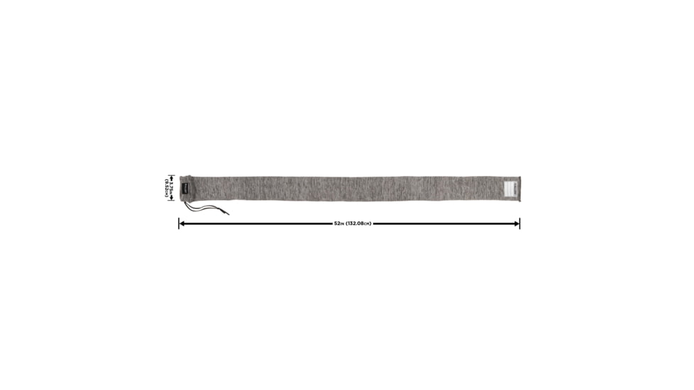 Allen Stretch Knit Gun Sock w/Writeable ID Label for Rifles with Scopes and Shotguns, Silicone Treated, Gray, 52 in, 13167