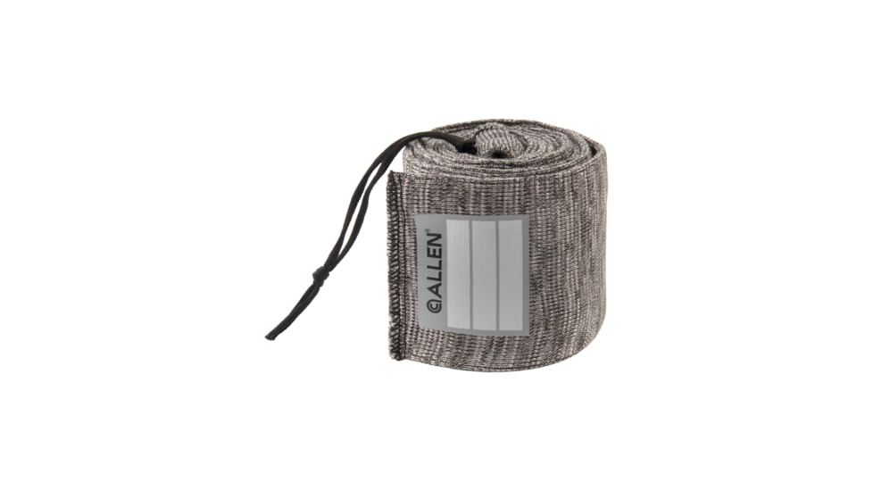 Allen Stretch Knit Gun Sock w/Writeable ID Label for Rifles with Scopes and Shotguns, Silicone Treated, Gray, 52 in, 13167