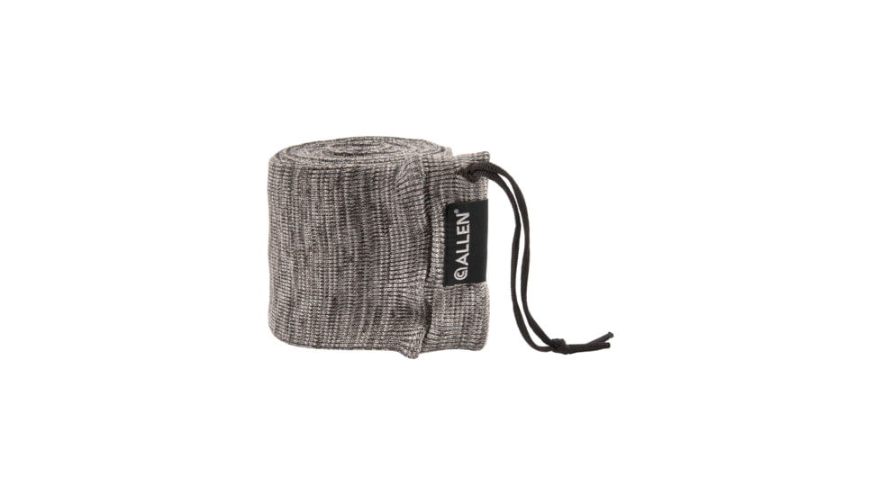 Allen Stretch Knit Gun Sock w/Writeable ID Label for Rifles with Scopes and Shotguns, Silicone Treated, Gray, 52 in, 13167