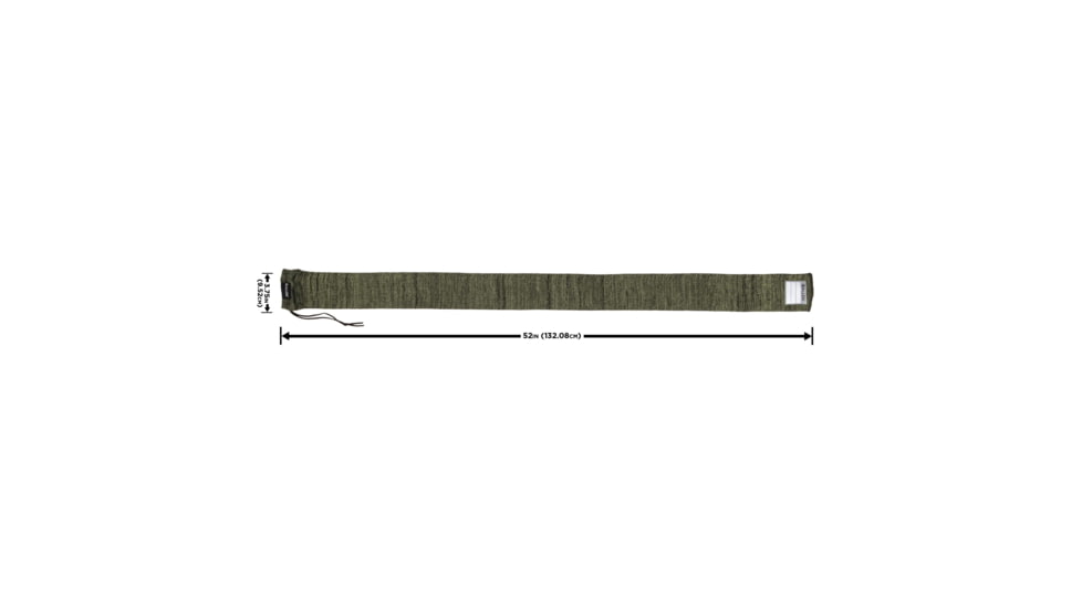 Allen Stretch Knit Gun Sock w/Writeable ID Label for Rifles with Scopes and Shotguns, Silicone Treated, Green, 52 in, 13171