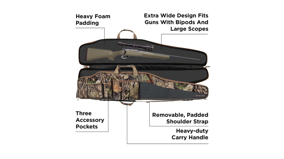 Allen Tejon Oversized Gun Case, Mossy Oak Break-Up/Geak-Up Country Camo, 50in, 983-50