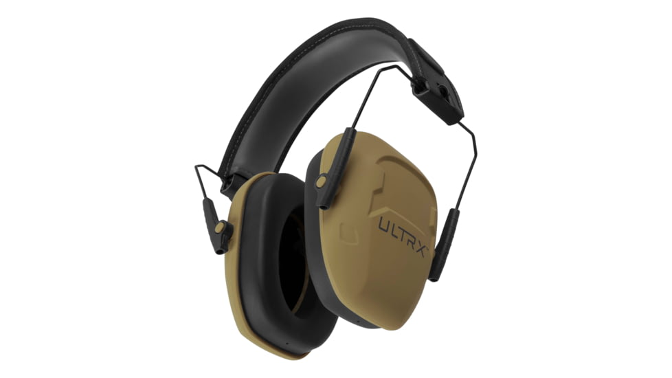 Allen ULTRX Shield Passive Earmuff, Slim Fit, Adult, FDE, 4106